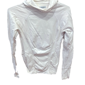 🌿Athleta base layer hooded top, size S - white🌿